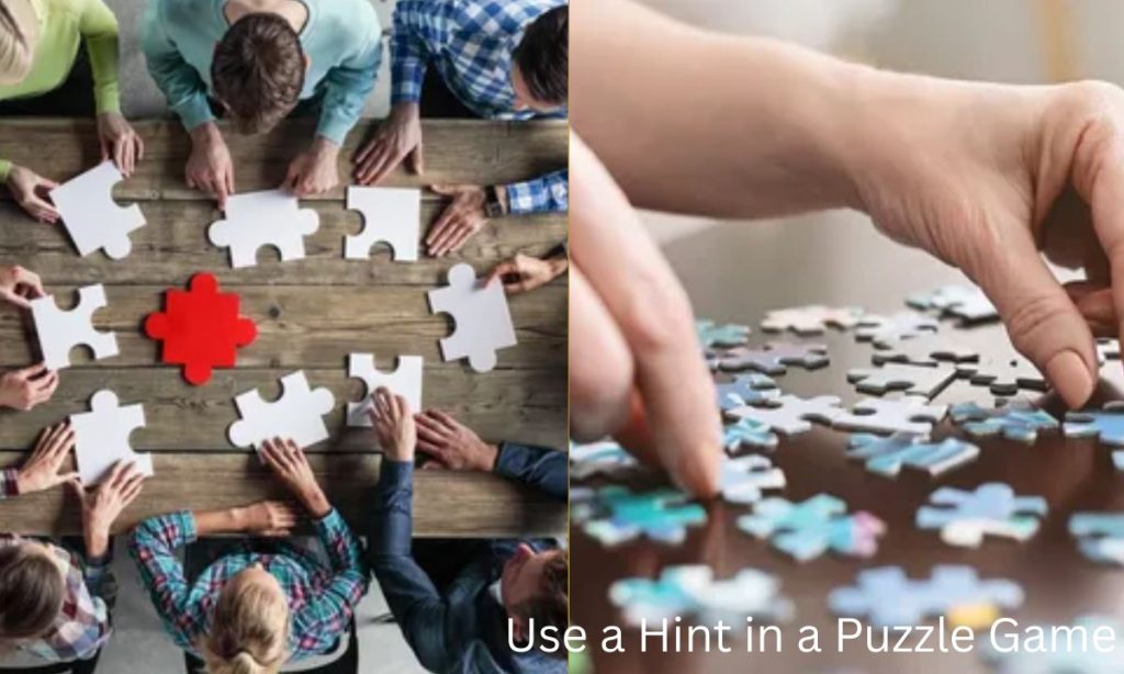 Use a Hint in a Puzzle Game